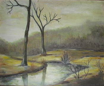 Named contemporary work « Rivière », Made by SUZON