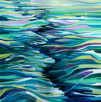 Named contemporary work « Vagues », Made by PUEO