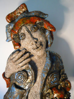 Named contemporary work « La porteuse de fruit (détail) », Made by MARIE FERAL-DESCOURS