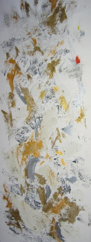 Named contemporary work « De plumes et d'or », Made by MONIQUE LELIEVRE OU EL