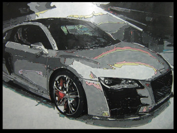 Named contemporary work « Audi R8 », Made by  PAOLETTI  JACQUES