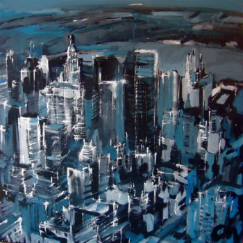 Named contemporary work « Blue York », Made by CHRISTIAN MENARD