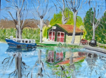 Named contemporary work « Cabane sur le canal », Made by LUIGINA