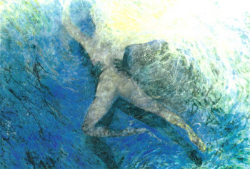 Contemporary work named « Danse avec Neptune », Created by ADRIENNE JALBERT