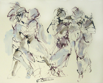 Named contemporary work « Tango 1 », Made by ELFRIEDE OESTERLE