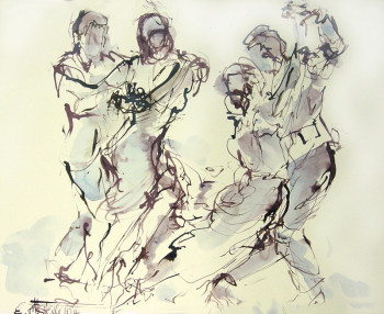 Named contemporary work « Tango 2 », Made by ELFRIEDE OESTERLE