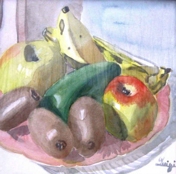 Named contemporary work « fruits en cuisine », Made by LUIGINA