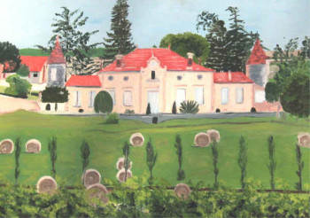 Named contemporary work « Chateau à Sauveterre », Made by LUIGINA