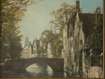 Named contemporary work « Bruges », Made by GUY AUGUET