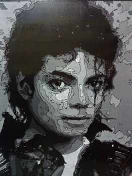 Named contemporary work « Michael Jackson », Made by  PAOLETTI  JACQUES