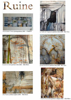 Named contemporary work « Planche contact Peintures et photos Ruines », Made by AURELLLL