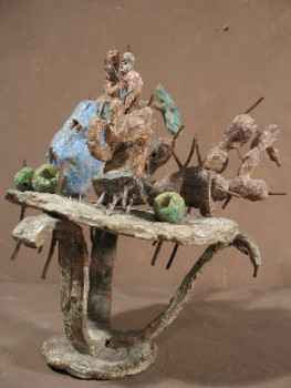 Named contemporary work « nature morte au buste », Made by GILLES GUERBER