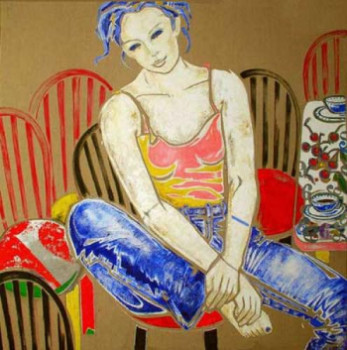 Contemporary work named « Au 66, chez Miss Mélisse », Created by DELALEUF