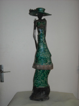 Named contemporary work « Grande dame verte », Made by CATHERINECS