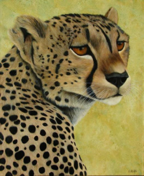 Named contemporary work « Guepard », Made by ELIZABETH BLAIN