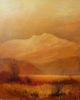 Contemporary work named « la montagne sacrée », Created by YVES OGIER