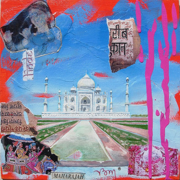 Named contemporary work « Delightful India », Made by BONNEAU-MARRON