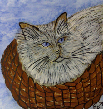 Named contemporary work « Le vieux chat », Made by FERNANDA PAIS