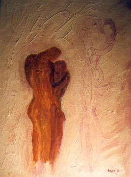 Named contemporary work « couple brasier », Made by CBA