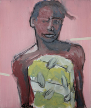 Named contemporary work « FEMME AFRICAINE  », Made by VINCENT GABIN
