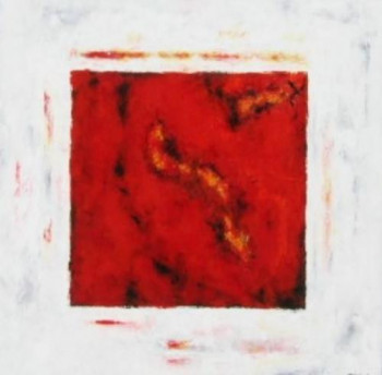 Named contemporary work « ROUGE ARDENT », Made by YOLANDE BASTONI
