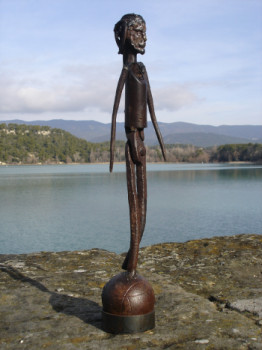 Named contemporary work « Le Mec Equilibré », Made by THIERRY-GALL