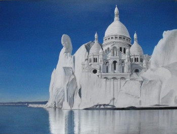 Named contemporary work « sacré coeur », Made by FRéDéRIC ANDRES