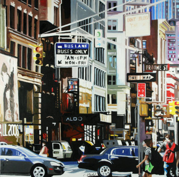 Contemporary work named « bus lane », Created by CLOTILDE NADEL