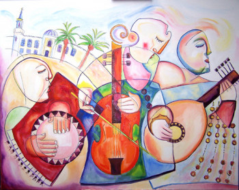 Named contemporary work « L'orchestre oriental », Made by BRAMLY