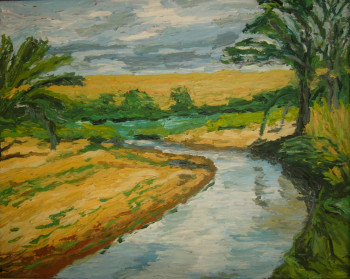 Named contemporary work « La rivière, Madagascar », Made by ALFREDO