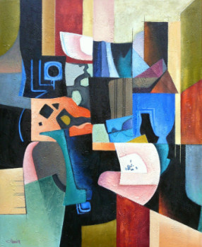Named contemporary work « Tranches de vie », Made by BERNARD PIERRE