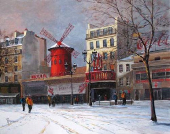 Contemporary work named « Paris : le Moulin Rouge », Created by ALAIN RAGARU