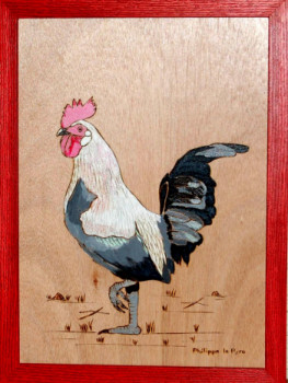 Named contemporary work « Le coq 2 », Made by PHILIPPE LE PYRO