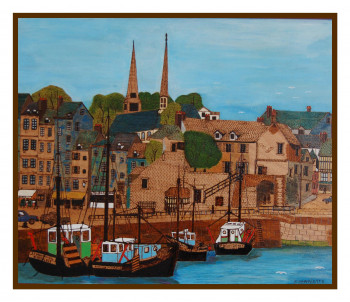 Named contemporary work « Honfleur 1 », Made by PHILIPPE LE PYRO