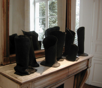 Named contemporary work « Forêt noire 1 », Made by MARTINE MENARD