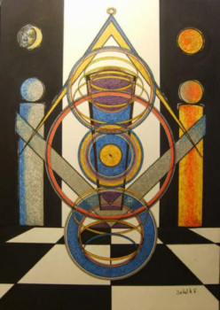 Named contemporary work « all is harmony », Made by FERENC SEBöK