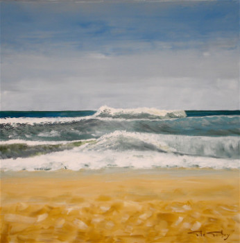 Named contemporary work « VAGUES 1 », Made by LE GOUBEY