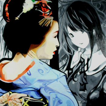 Contemporary work named « geisha 2 », Created by CLOTILDE NADEL