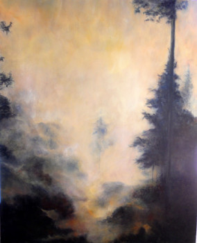 Named contemporary work « paysage corse 2 », Made by SUBRERO