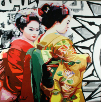 Contemporary work named « geisha 6 », Created by CLOTILDE NADEL