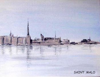 Named contemporary work « Saint malo », Made by CLAUDE POTIGNON