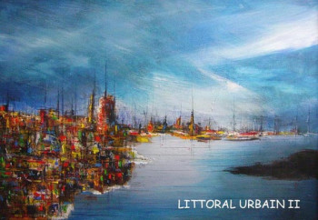 Named contemporary work « Littoral urbain II », Made by CLAUDE POTIGNON