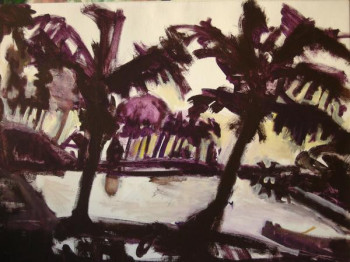Named contemporary work « Paysage sépia », Made by VINCENT GABIN