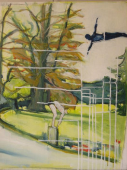 Named contemporary work « Le saut de l'ange », Made by VINCENT GABIN