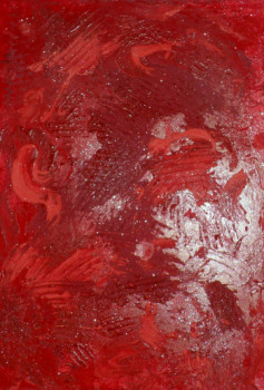 Named contemporary work « nuage  rouge », Made by CAROL COMMET SESSACQ