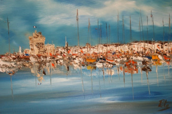 Named contemporary work « la rochelle turquoise », Made by PATE