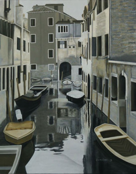 Named contemporary work « Vue de Venise 1 », Made by DOMINIQUE JANIERE