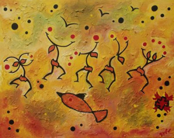Named contemporary work « pouc 5 », Made by SYLVAINSYLV