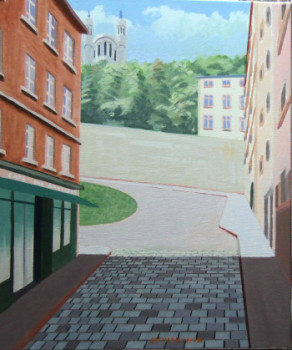 Contemporary work named « Lyon Saint Jean II », Created by STINCKWICH