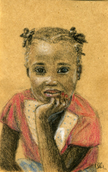 Named contemporary work « Little African  », Made by SOROKINA LELIA